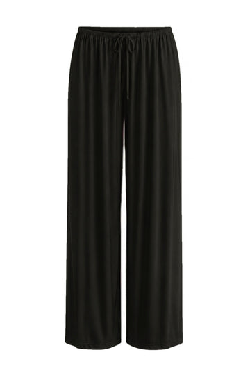 Spodnie damskie czarne z miękkiej dzianiny Zelia Trousers Noir - Le Prive