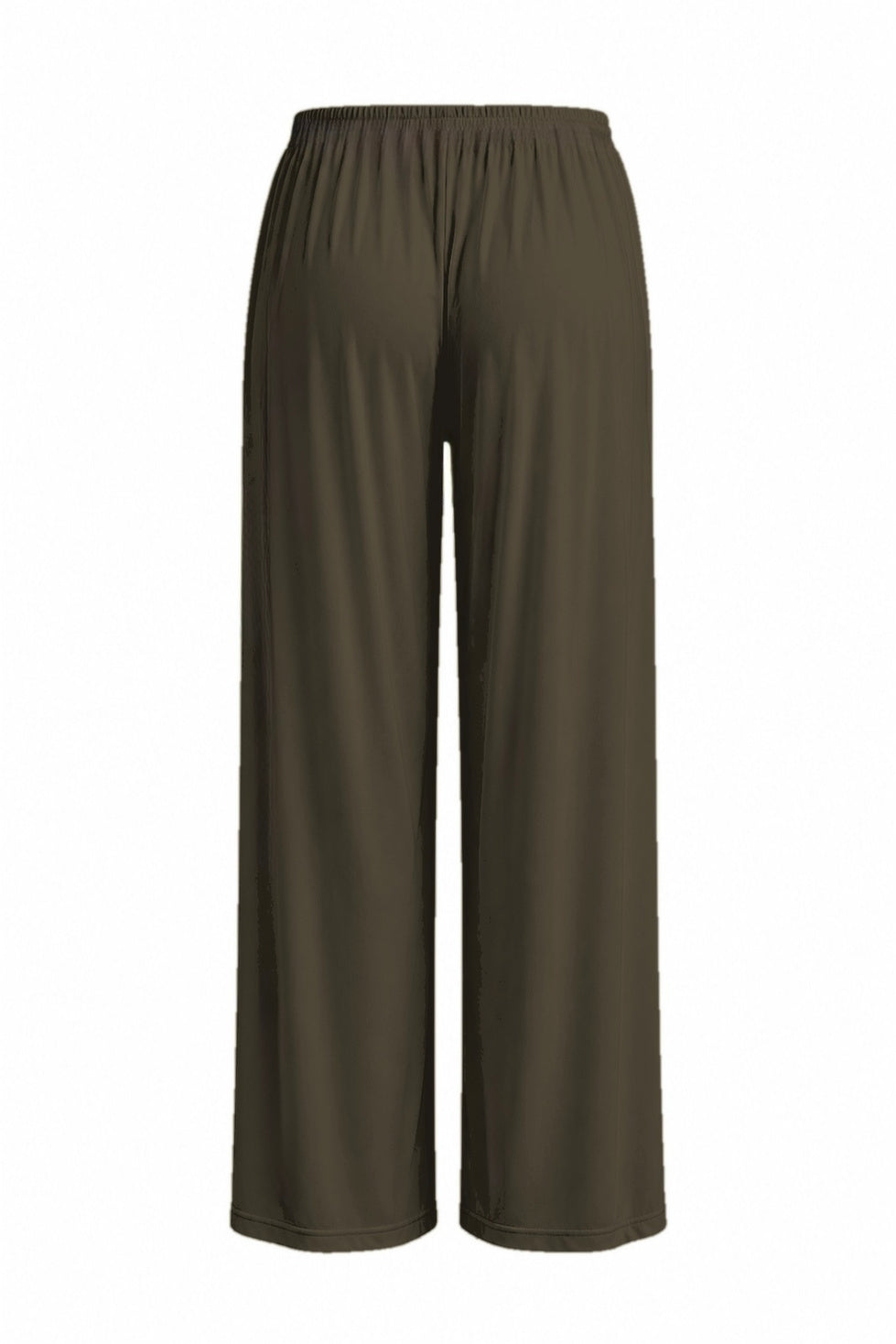 Spodnie damskie oliwkowe z miękkiej dzianiny Zelia Trousers Olive - Le Prive