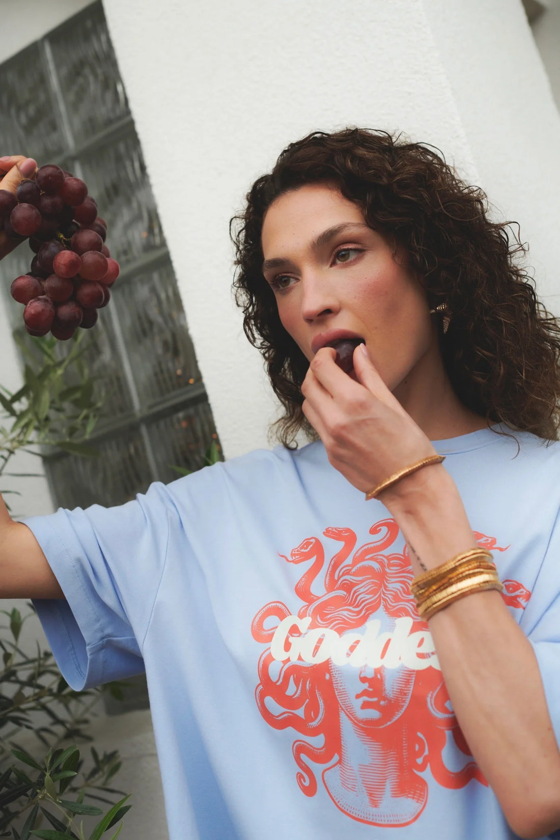 T-shirt Goddess Baby Blue