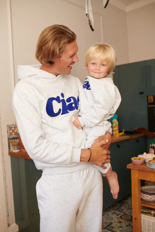 Bluza dziecięca szara z nadrukiem "Ciao" Melange Mini - She Is Sunday