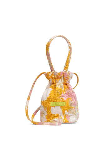 Torebka damska z kolorowym wzorem Bucket Pink Splash - The Mar